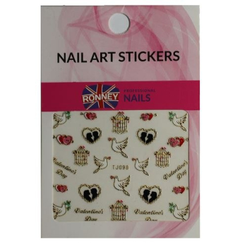 RONNEY - Naklejki wodne na paznokcie NAILART STICKERS RN 229   